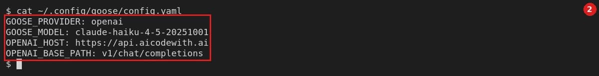 The endpoint in ~/.config/goose/config.yaml