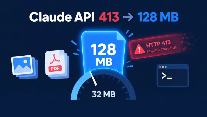 Claude API 413 request_too_large: the limit is now 128 MB — Bedrock and third-party limits, and how to send large PDFs and screenshots