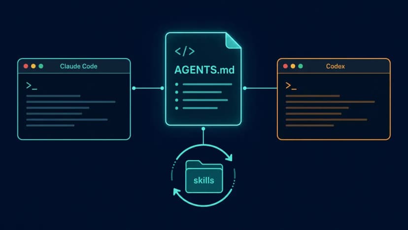 Claude Code 和 Codex 共用一份 AGENTS.md：第三方 API 下 2.1.281 前读不到，附 skillshare 同步技能实测