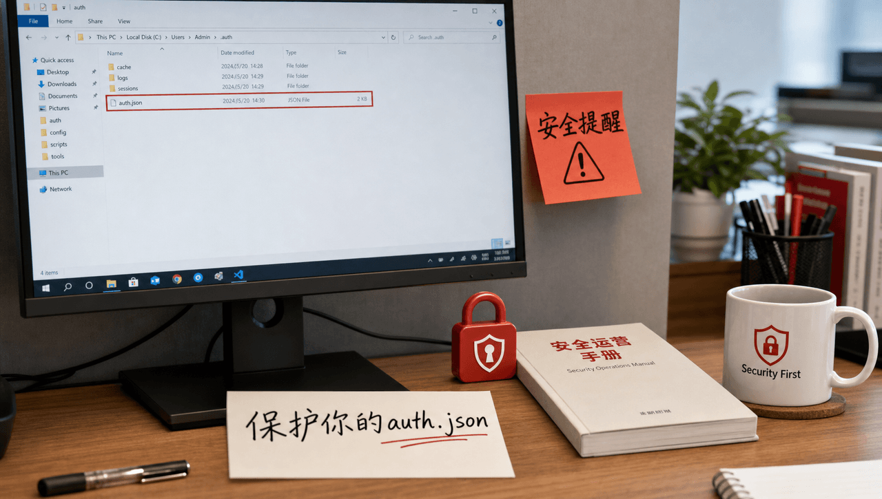 Codex auth.json 是什么：位置、风险与安全排错