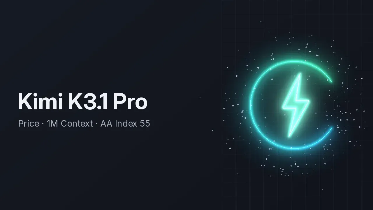 Kimi K3.1 Pro 是什么？官方价格、1M 上下文与基准测评